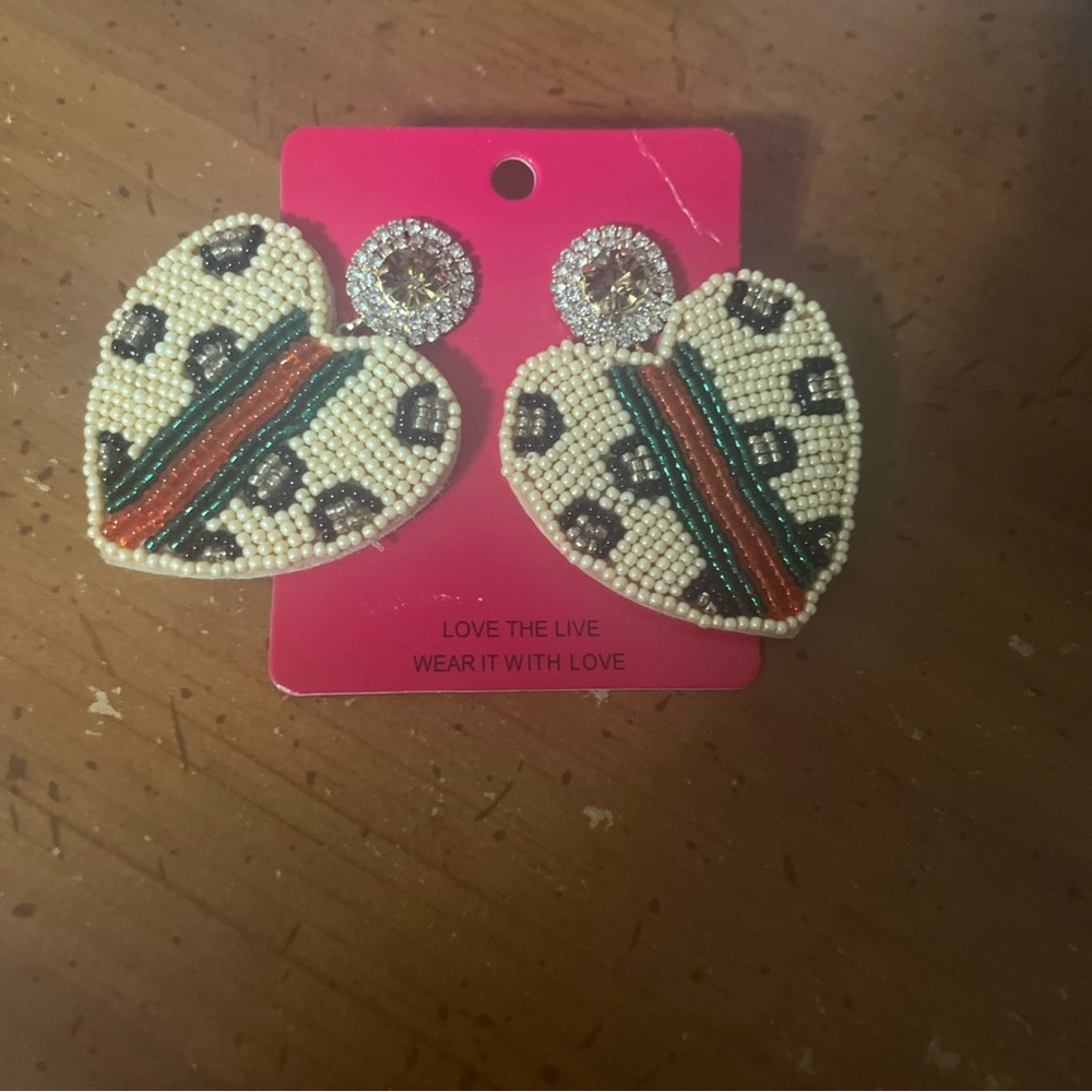 Fucci cheetah earrings